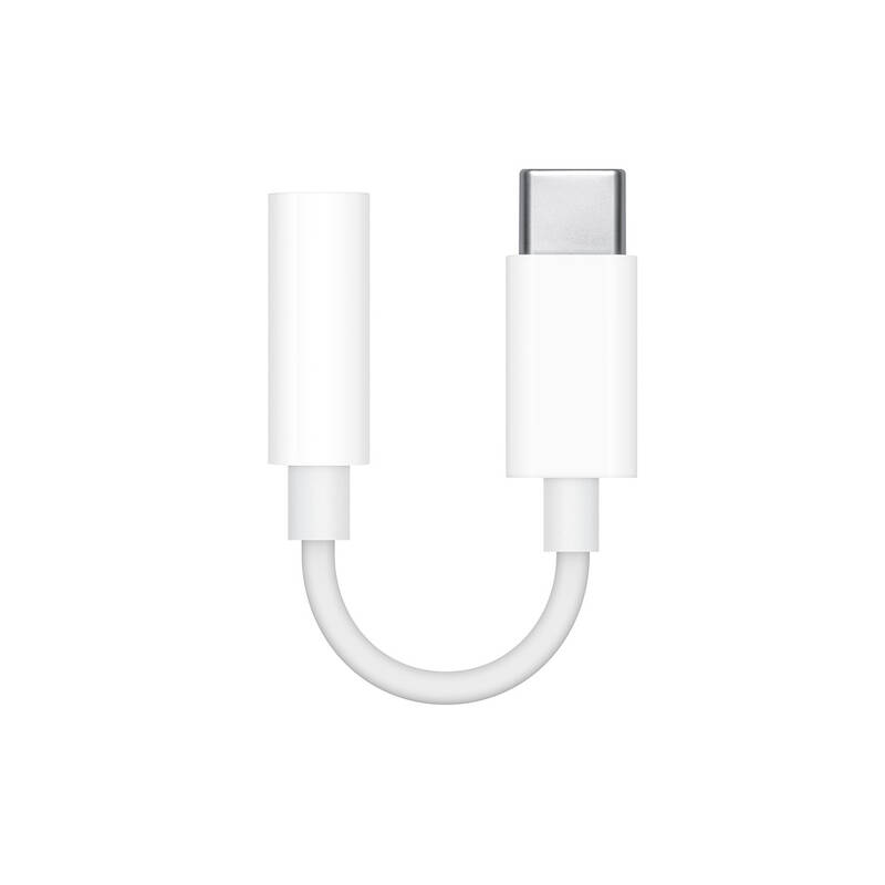 ORIGINÁL redukce Apple USB-C/3,5mm jack / MU7E2ZM/A / bílá / POŠKOZENÝ OBAL