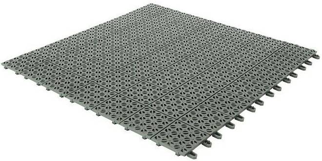 Kryt na terasu Multiplate / 55,5 x 55,5 cm / 9 ks / polyethylen / šedá