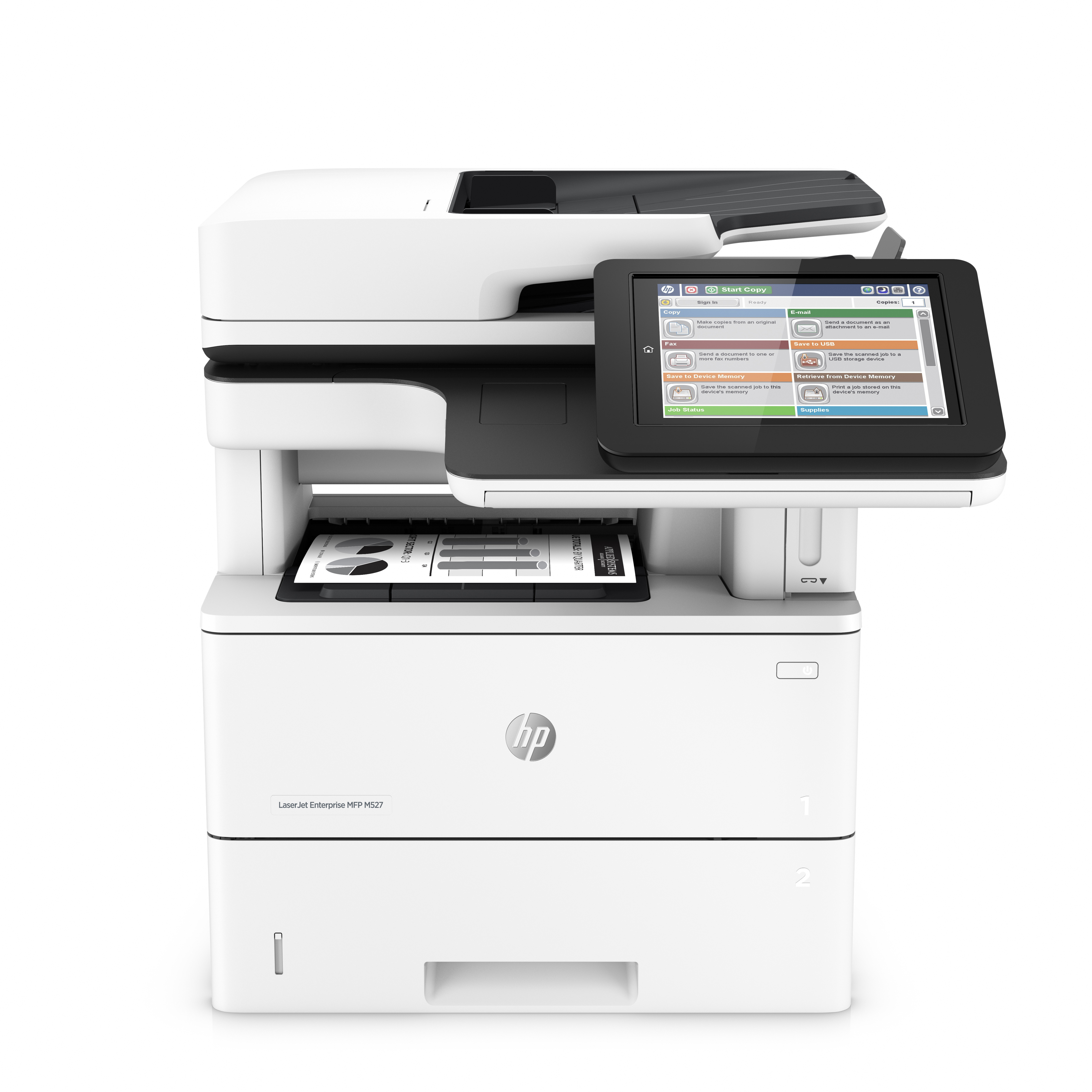 Multifunkční laserová tiskárna HP LaserJet Managed MFP M527dnm / A4 / 1200 x 1200 dpi / 43 str/min