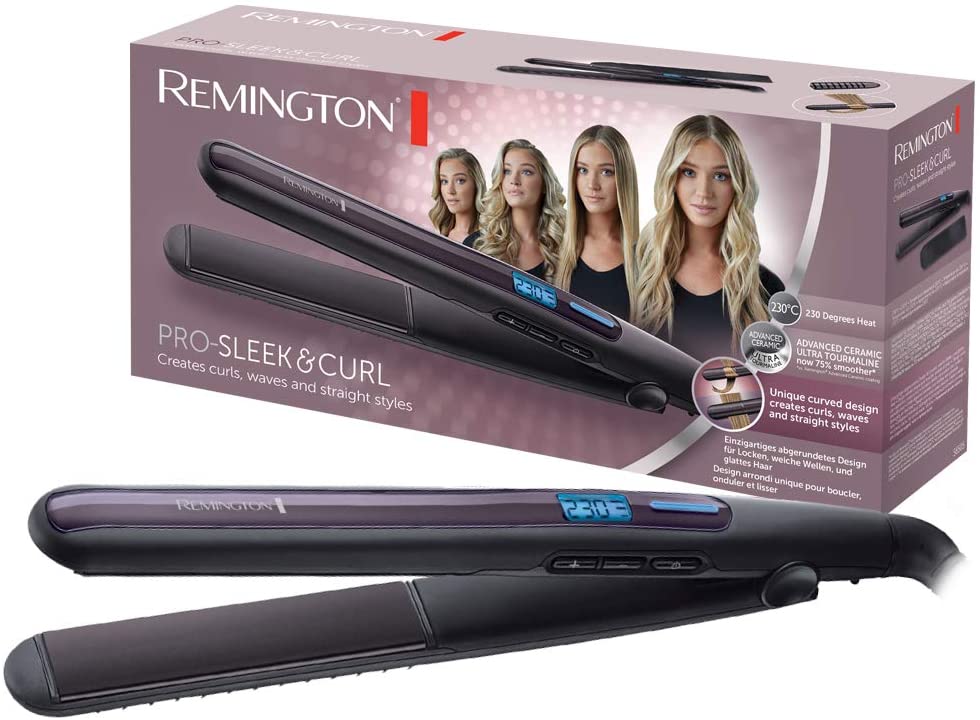 Žehlička na vlasy Remington S6505 Pro Sleek and Curl, 57 W, 230 °C / černá / ROZBALENO