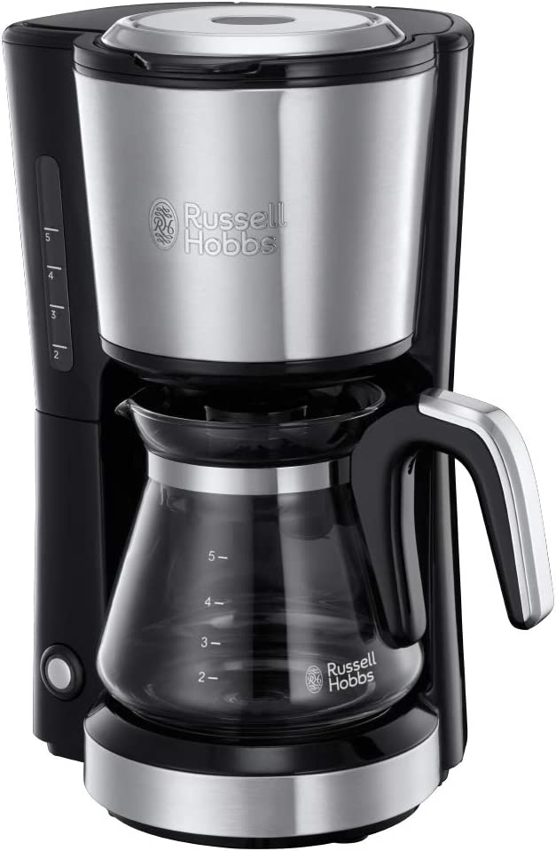 Kávovar na překapávanou kávu Russell Hobbs mini 24210-56 / 0,63 l / 650 W / černá / stříbrná / ZÁNOVNÍ