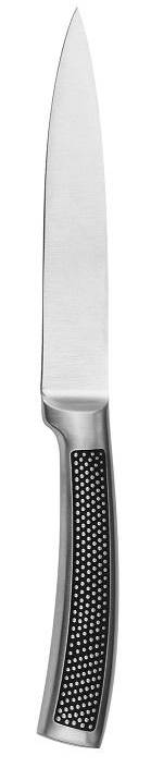 Kuchyňský nůž Bergner Harley na zeleninu z nerezové oceli / 12,5 cm / stříbrná / černá