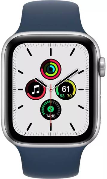 Chytré hodinky Apple Watch SE GPS, 44 mm Silver Aluminium Case with Abyss Blue Sport Band – Regular Abyss imagine noua 2022 4