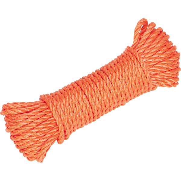 Víceúčelové lano 15 m, zatížení až 30 kg / oranžová