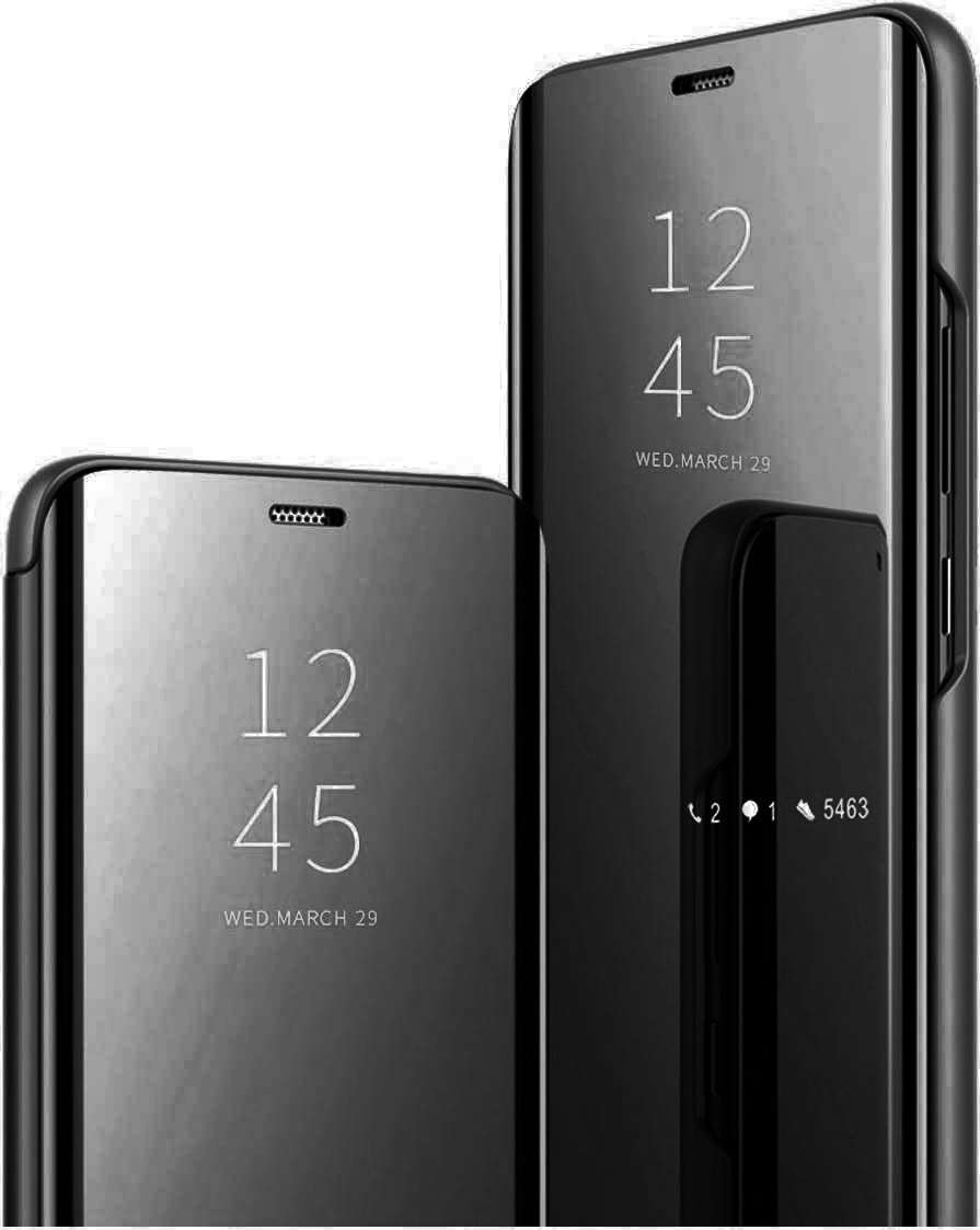 Pouzdro Wonfurd pro Samsung Galaxy A50 Flip Cover Mirror / zrcadlo / černá