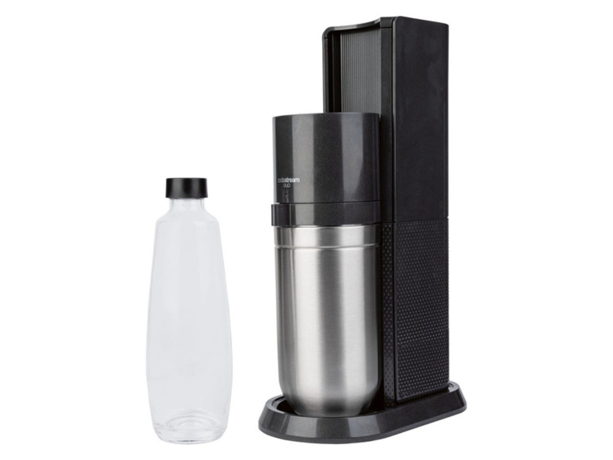 Výrobník sody Sodastream DUO Start / 1 l / titanová / ZÁNOVNÍ