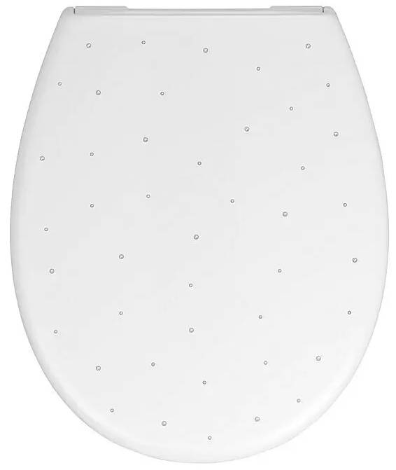 WC sedátko soft close Crystal / bílá / ZÁNOVNÍ