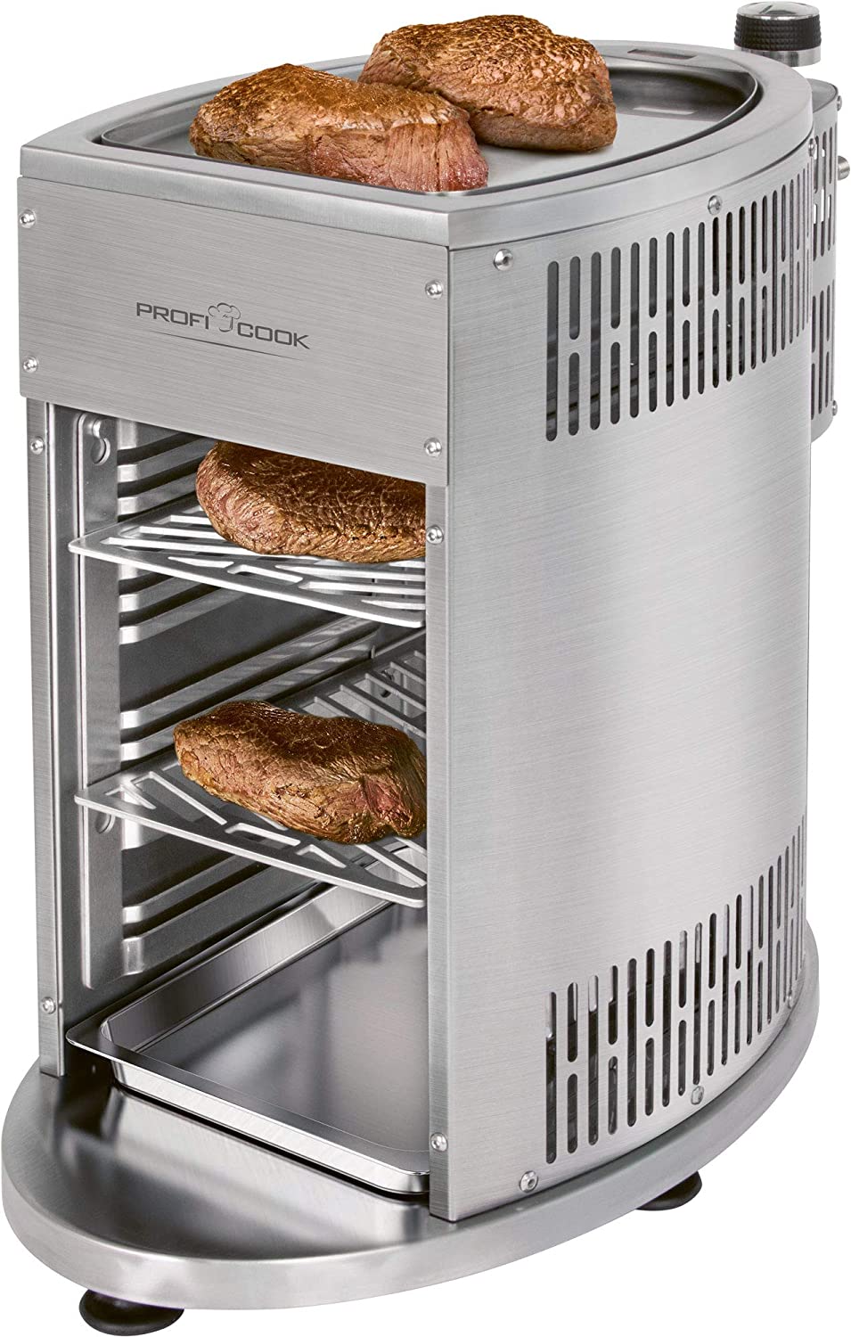 Plynový gril ProfiCook PC-GBS 1178 / 800 °C / horní ohřev / POŠKOZENÝ OBAL