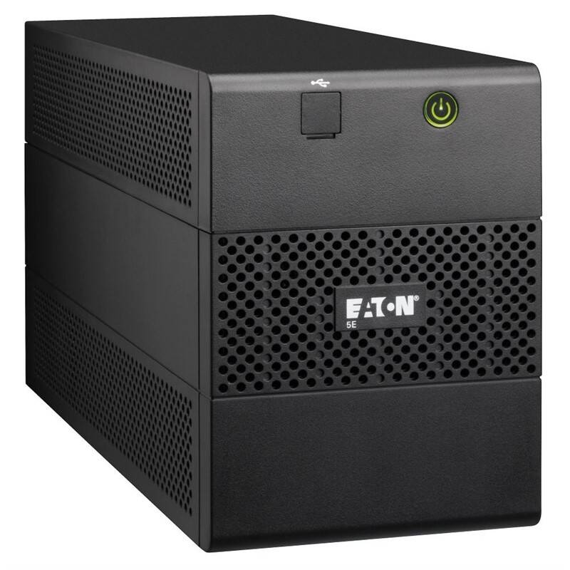 Záložní zdroj Eaton 5E 2000i USB (5E2000IUSB) 230 V / max. zatížení 2 000 VA / 1 200 W / černá / ZÁNOVNÍ