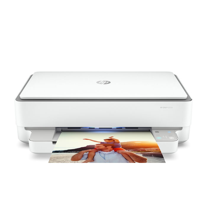 Inkoustová tiskárna HP Envy 6030 / USB / 1200 x 1200 DPI / bílá / ZÁNOVNÍ