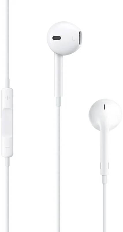 ORIGINÁLNÍ sluchátka Apple EarPods s ovládáním hlasitosti / 3,5 mm / bílá / ROZBALENO