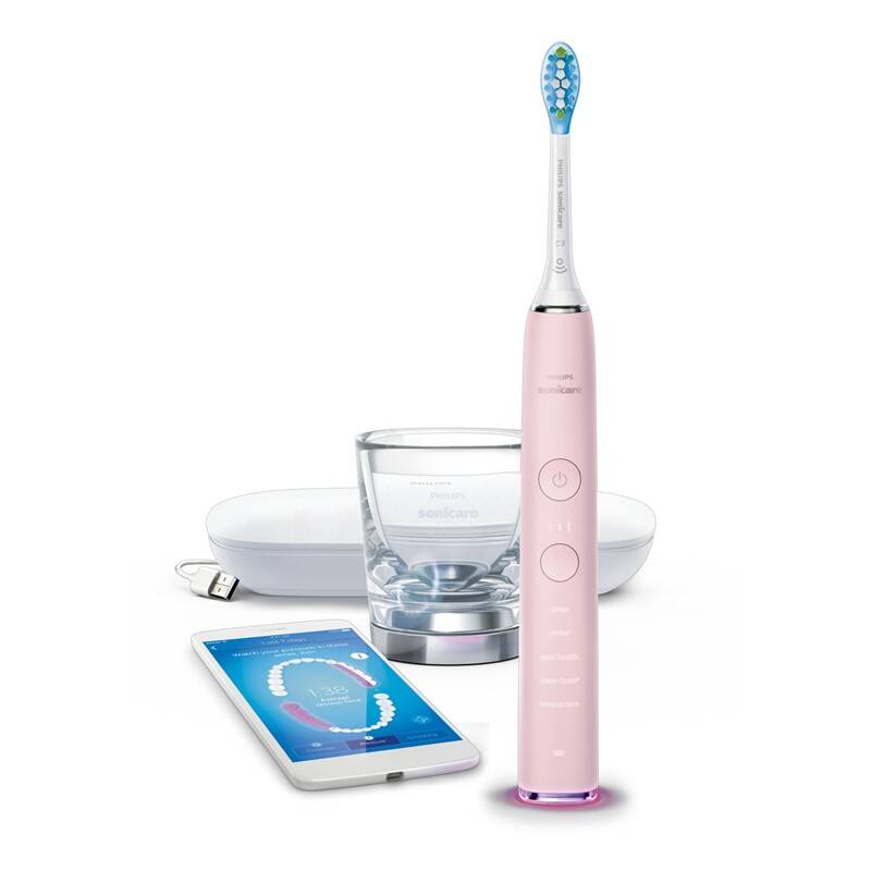 Elektronický zubní kartáček Philips Sonicare DiamondClean Smart HX9924/27 růžová / ROZBALENO