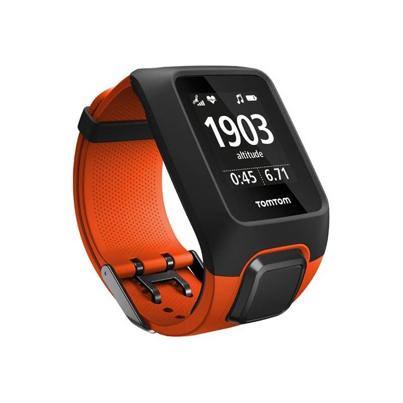 Chytré hodinky Tomtom Adventurer Cardio + Music (1RKM.000.00) / 3 GB / obvod zápěstí 130–206 mm / kompas / oranžová / ZÁNOVNÍ