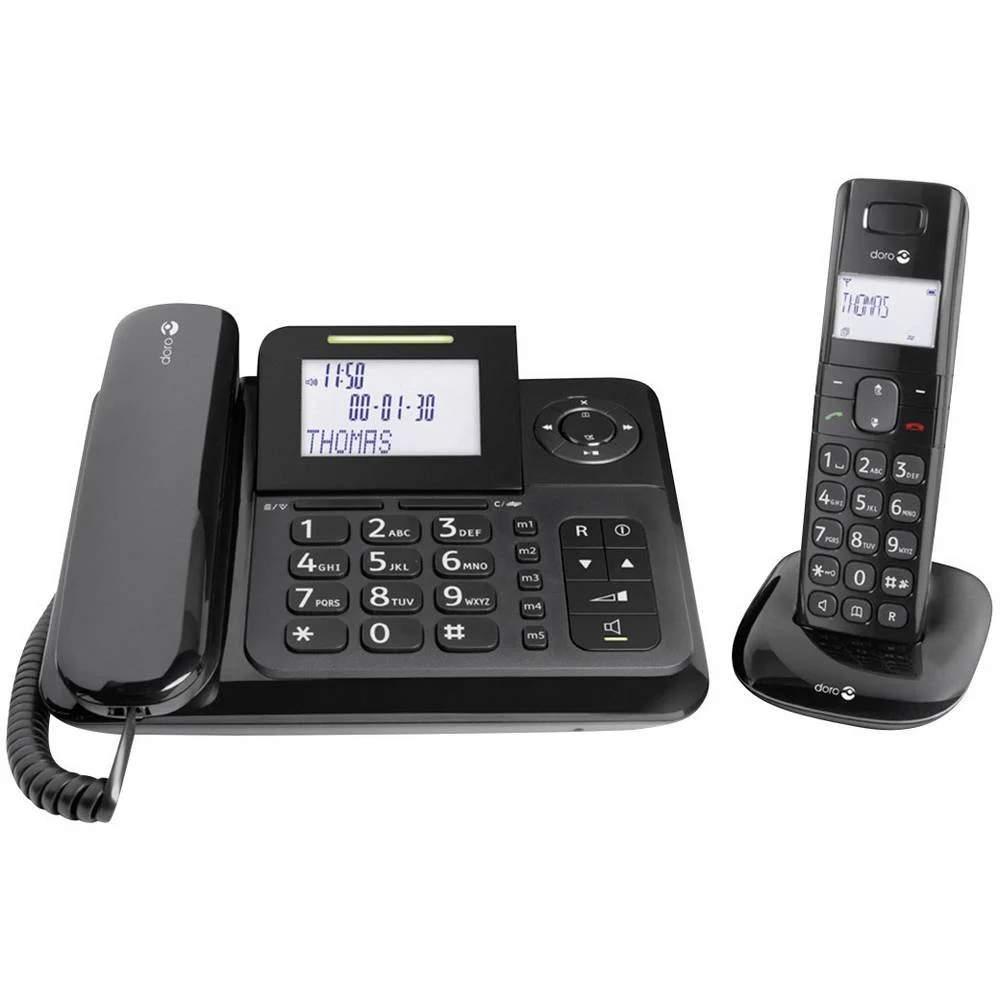 Drátový telefon Doro Comfort 4005 / pro seniory / černá / 2. JAKOST