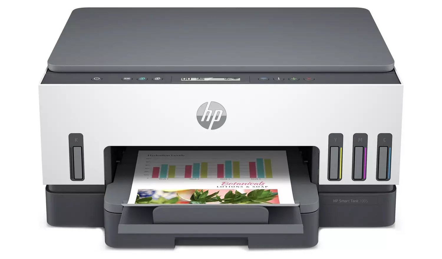 Multifunkční inkoustová barevná tiskárna HP smart tank 7005 / 1200 x 1200 DPI / bílá / POŠKOZENÝ OBAL