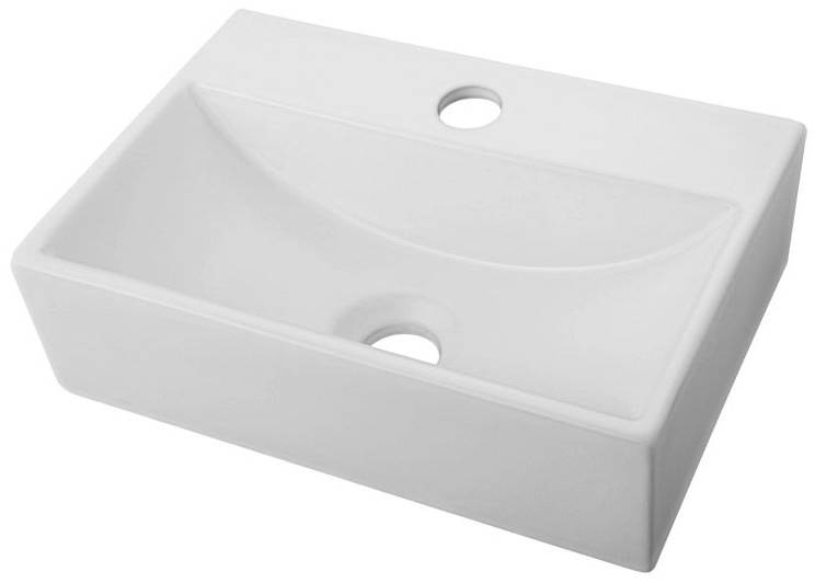 Umyvadlová vanička Levanzo / sanitární keramika / bílá