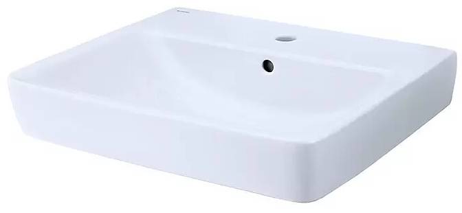 Umyvadlová vanička s přepadem Geberit Renova Plan / sanitární keramika / bílá / POŠKOZENÝ OBAL