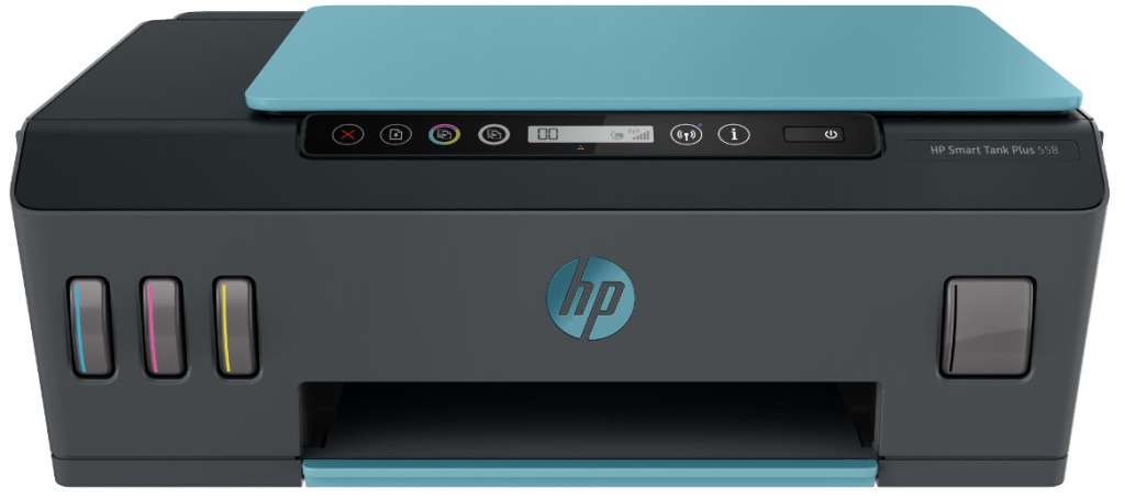 Multifunkční inkoustová tiskárna HP smart tank plus 558 / 4800 x 1200 DPI / WI-FI / černá / POŠKOZENÝ OBAL