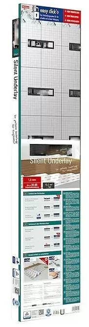 Izolační podložka Silent Underlay / plocha 10 m² / tloušťka 1,5 mm / POŠKOZENÝ OBAL