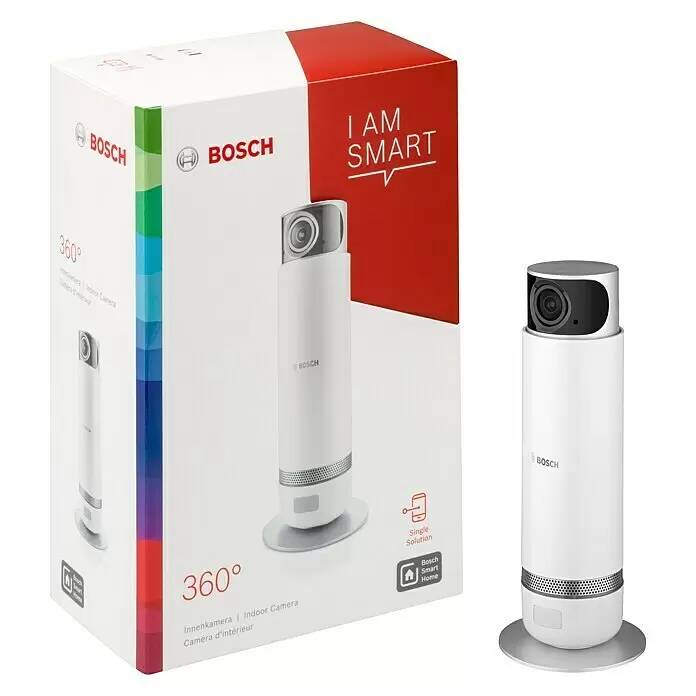 Interiérová kamera Bosch Smart Home 360° / 80 m / Full HD / 1920 x 1080 px / bílá