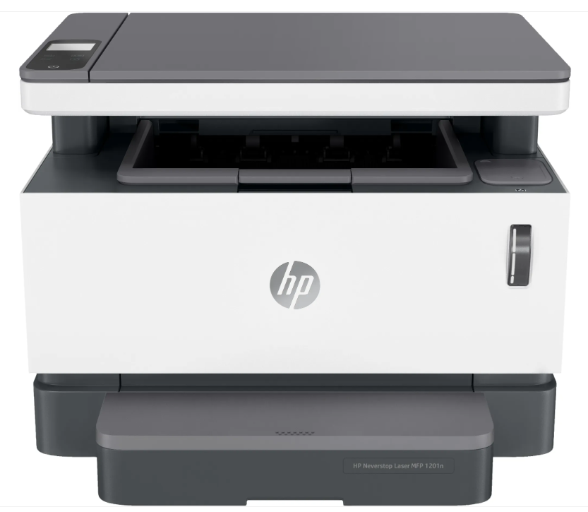 Multifunkční laserová černobílá tiskárna HP Neverstop laser MFP 1201n / 600 x 600 DPI / bílá / POŠKOZENÝ OBAL