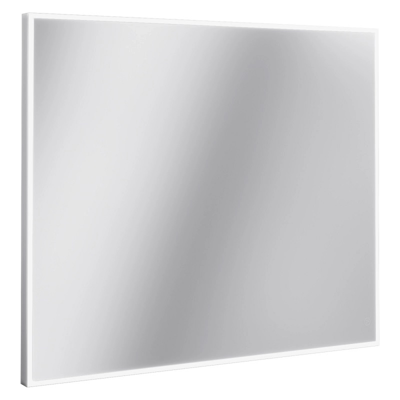 Nástěnné zrcadlo s LED osvětlením Frame / 80,0 x 66,0 cm / 30 W / IP44 / hliníkový rám
