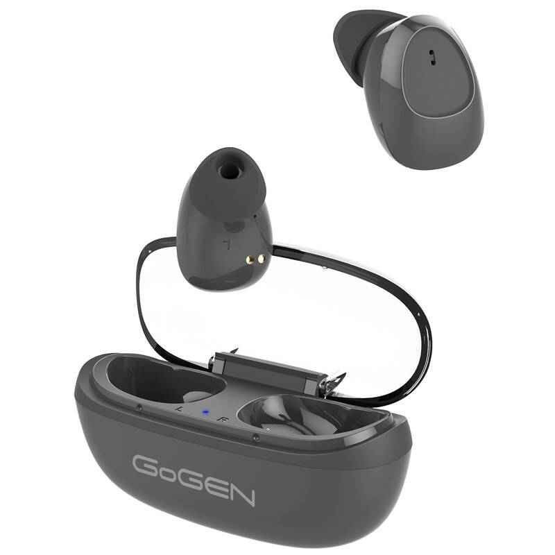 Bezdrátová sluchátka GoGEN TWS PAL / Bluetooth 5.0 / 90 dB / černá / ZÁNOVNÍ
