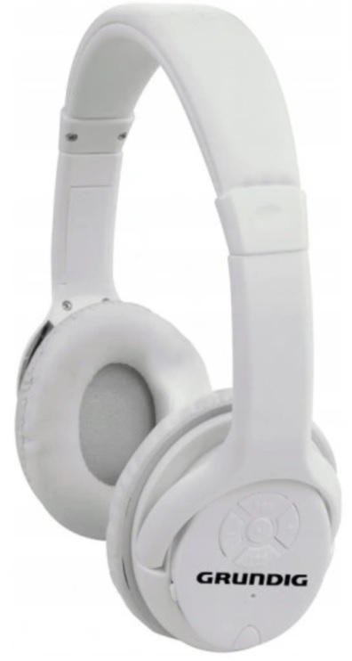 Bezdrátová sluchátka Grundig / Bluetooth 5.0 / dosah až 10 m / bílá