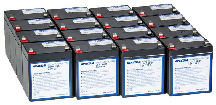 Bateriový kit Avacom pro renovaci RBC140 / 16ks baterií / ZÁNOVNÍ