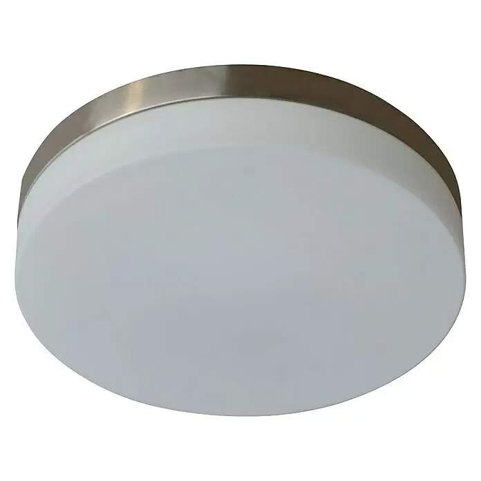 Kulaté stropní svítidlo / 60 W / 24 cm / chrom / bílá