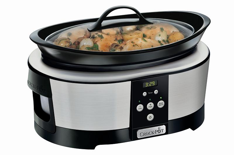 Pomalý hrnec CrockPot SCCPBPP605 / 250 W / 5,7 l / černá/nerez