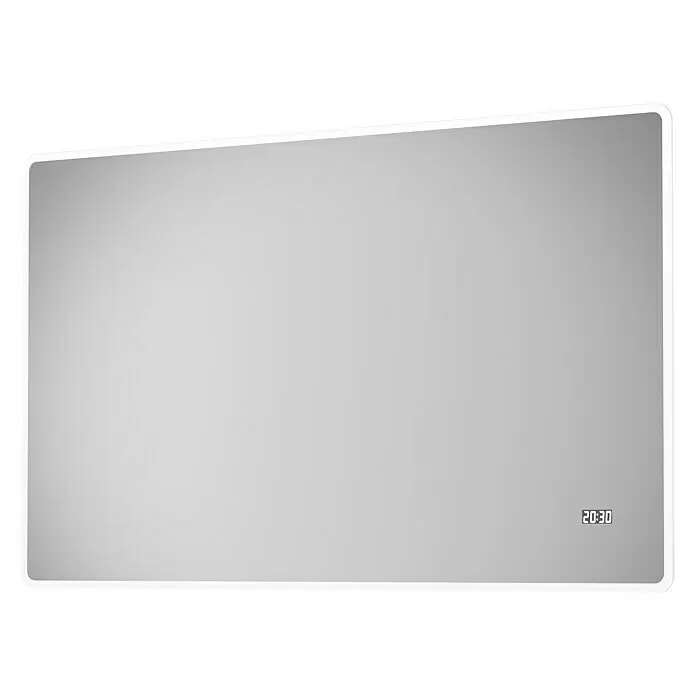 Exkluzivní LED světelné zrcadlo DSK Silver Sintra / 120 x 70 cm / páčkový vypínač / stříbrná