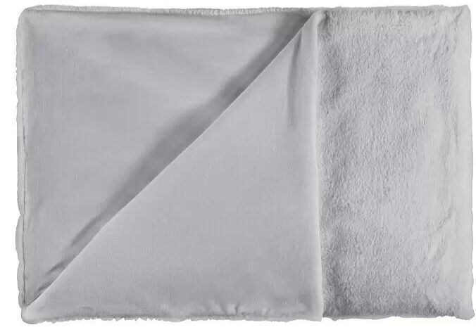 Plyšová deka Happy 200 x 150 cm / 100% polyester / stříbrná / POŠKOZENÝ OBAL