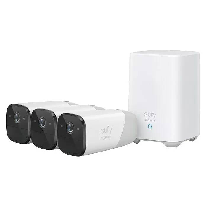 Startovací sada monitorovacích kamer Eufy Cam 2 3 + 1 T8852 / 5 V / bílá / ROZBALENO