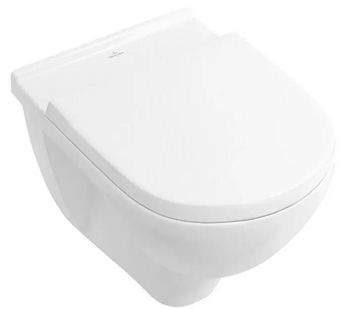 Závěsná toaletní souprava Villeroy & Boch Targa Style / 3-4,5 l / duroplast / keramika / nerezová ocel / bílá / POŠKOZENÝ OBAL