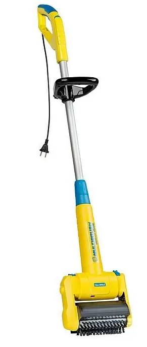 Elektrický kartáč na podlahy Gloria Multibrush speedcontrol / 99 - 128,5 cm / Ø kartáče 10 cm, 11 cm / ocel / nylon / 500 W / 450 - 1600 ot./min. /…