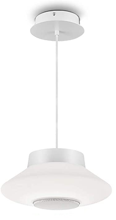 Stropní LED svítidlo s reproduktorem Horevo / Ø 30 cm / 30 W / RGB barvy / bílá