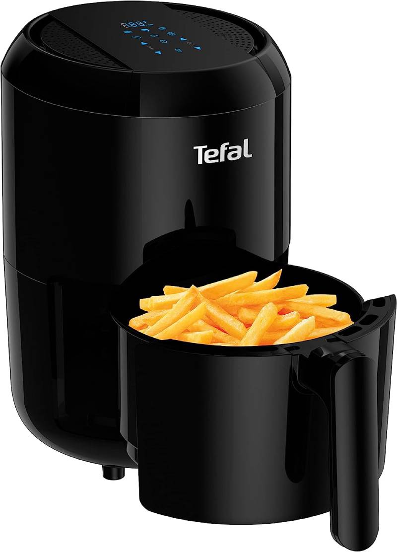 Horkovzdušná fritéza Tefal Easy Fry Compact Digital EY 3018 / 1030 W / 1,6 l / černá / ZÁNOVNÍ