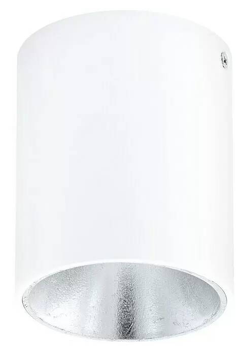 Kulaté LED stropní svítidlo Eglo Polasso / Ø 10 cm / teplá bílá / bílá