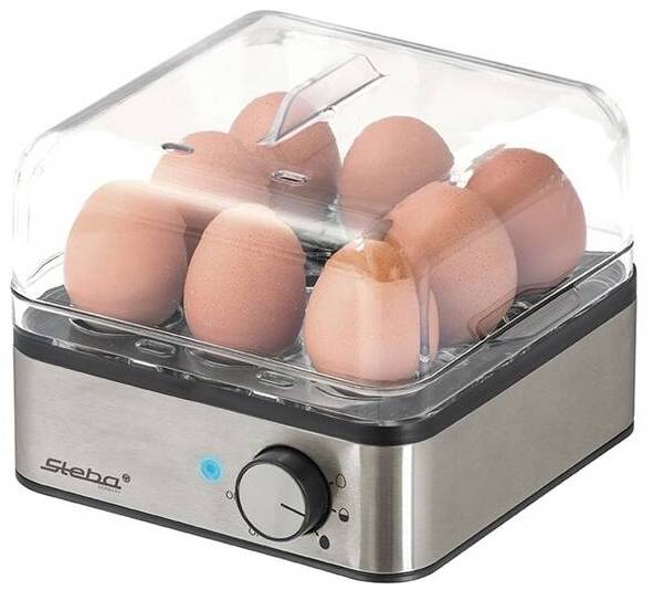 Vařič vajec Steba EK5 / 400 W / kapacita 8 vajec / nerez / ZÁNOVNÍ