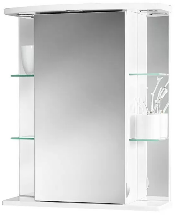 LED zrcadlová skříňka Jokey Havana / 55 x 66 cm / 230 V / bílá / ROZBALENO