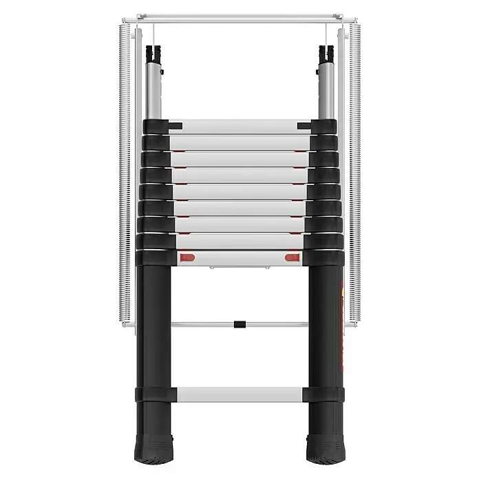 Teleskopický půdní žebřík Telesteps Loft Line Maxi 10 / max. zatížení 150 kg / hliník / stříbrná/černá / ROZBALENO