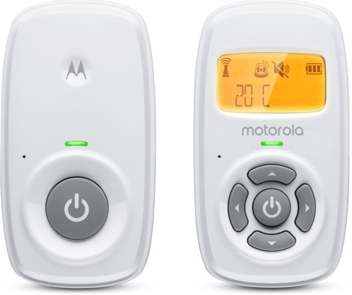 Dětská chůvička Motorola AM 24 EU/UK / dosah až 300 m / bílá