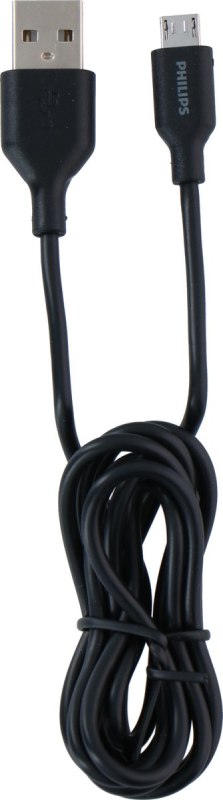 Nabíjecí kabel Philips USB-A/Micro USB DLC21030U / 1,2 m / černá