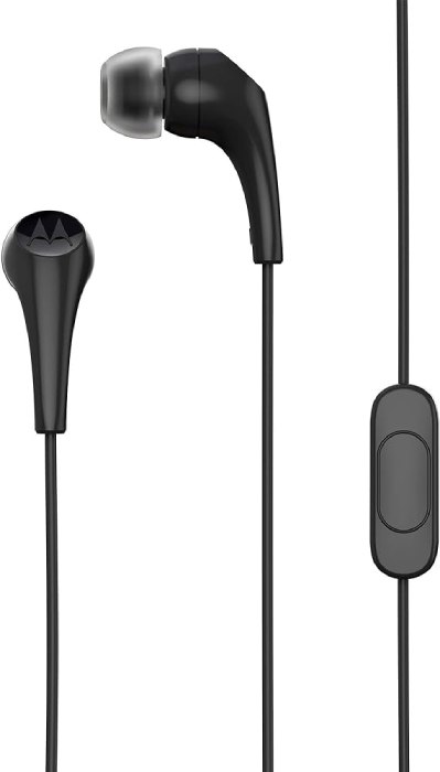 Drátová sluchátka Motorola Earbuds 2 / 1,2 m / černá