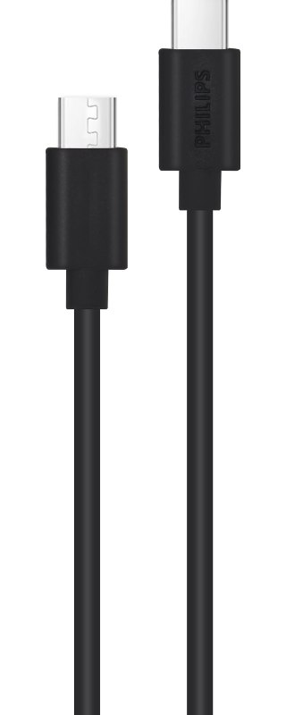 Kabel Philips DLC3104C/00 / USB-C/USB-C / 1,2 m / černá