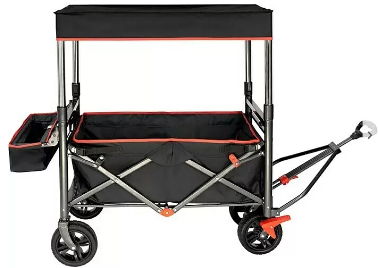 Skládací ruční vozík X-Plore / přepravní vozík / nosnost 60 kg / kov / černá