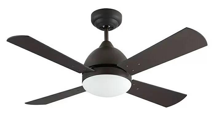 Stropní ventilátor Leds-C4 Borneo / 230 V / 3 rychlostní stupně / dálkové ovládání / opálová / POŠKOZENÝ OBAL