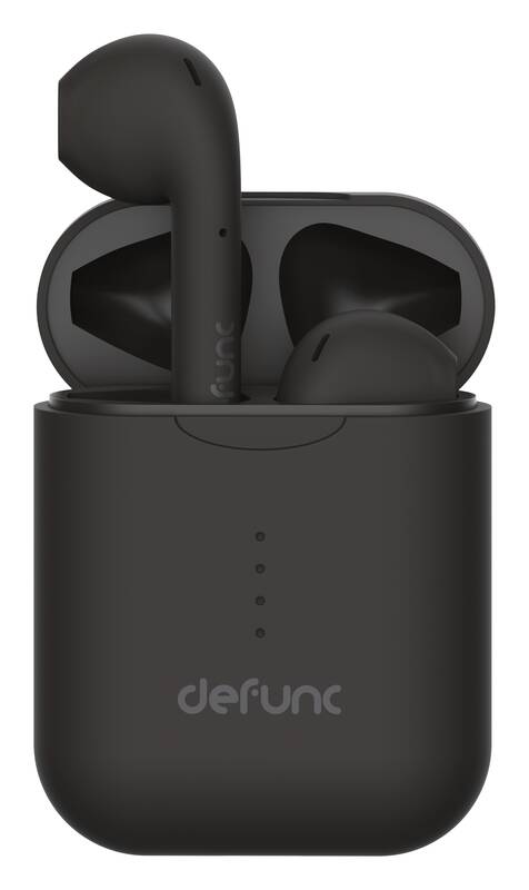 Bezdrátová sluchátka Defunc True Go Mini / IPX4 / mikrofon / dosah 10 m / Bluetooth 5.0 / černá