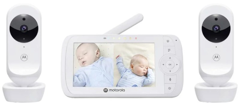 Dětská chůvička s kamerou Motorola VM 35-2 / 2,4 GHz / dosah 300 m / bílá / ROZBALENO